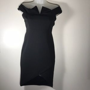 Little Black mini Dress Vintage Body Con cocktail S